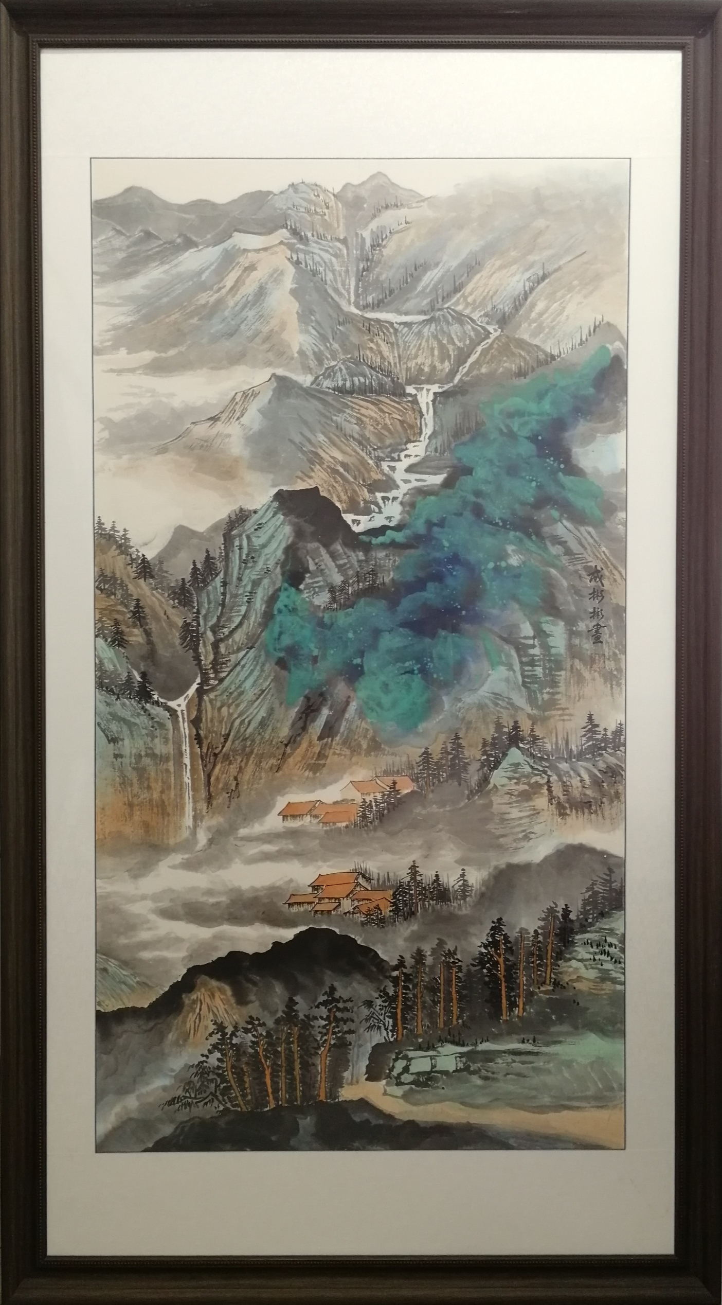 成彬彬,《松岩飞瀑》180cm97cm_看图王.jpg 成彬彬,《松岩飞瀑》180cm97cm_看图王.jpg