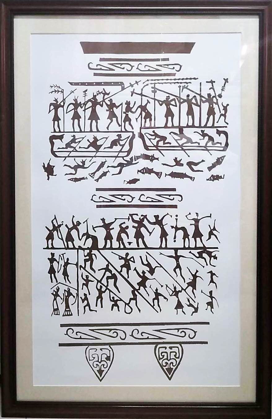 作者任娅,作品名《采桑宴乐攻战》,剪纸,尺寸12080_看图王.jpg 作者任娅,作品名《采桑宴乐攻战》,剪纸,尺寸12080_看图王.jpg